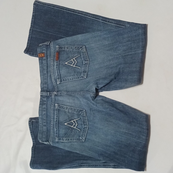 Seven For All Mankind low rise flared leg "A Pocket" jeans - Picture 3 of 11